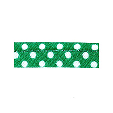 Sewing piping green with white dots 10 mm 74851088